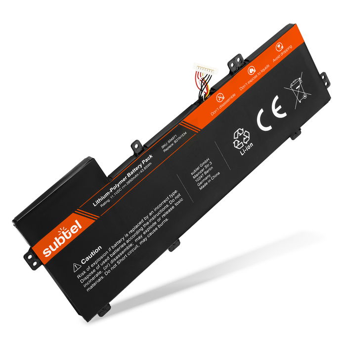 Batteri for ASUS ZenBook UX510UW, UX510UX, UX5100, B31N1534 3950mAh fra subtel