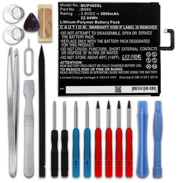 Batteri for Xiaomi Mi Pad 4 / M1806D9E / M1806D9W / Clover / BN60 5800mAh + Verktøy fra subtel