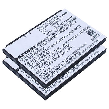 2x Batteri for Netgear AirCard 810, 810S, 790S, 790, 779S, AC790S, AC779S, Fuse 779, NTGR779ABB W-7, -7a, -7b, -8a (2000mAh, 3.7V) fra CELLONIC