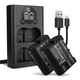 2x Batteri EN-EL15 2000mAh + dobbeltlader