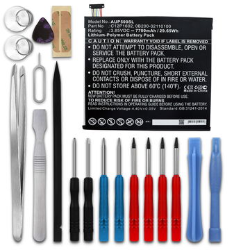 Batteri for ASUS ZenPad 3S 10 (Z500KL), ASUS ZenPad Z10 (ZT500KL) 0B200-02110100 7700mAh + Verktøy fra subtel