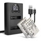 2x Batteri EN-EL5 1180mAh + dobbeltlader
