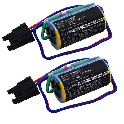 2x Batteri for Mitsubishi A1FXCPU, A Series PLCs, A1S Series PLC 1700mAh fra subtel
