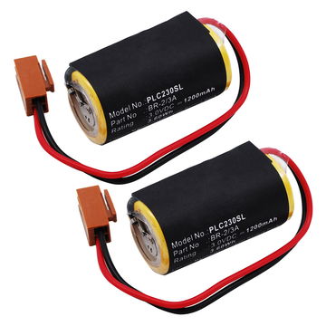 2x Batteri for Panasonic BR-2/3A, BR2/3AE2P, CR17335, CR17335-SE 1200mAh fra subtel