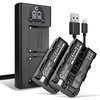2x Batteri 2600mAh+ Dobbel Lader