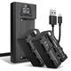 2x Batteri NP-F970 NP-F960 NP-F570 NP-F770 4400mAh + dobbeltlader