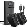 2x Batteri 6600mAh+ Dobbel Lader