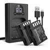 2x Batteri 2000mAh+ Dobbel Lader