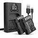 2x Batteri DMW-BLF19 DMW-BLF19E DMW-BLF19PP 2000mAh + dobbeltlader