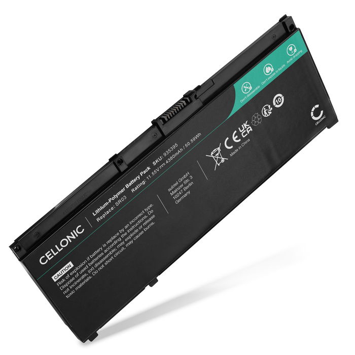 Batteri for HP Pavilion Gaming 15 cx0079TX, Envy x360 15, Pavilion 15, SR03XL 4380mAh 11.55V fra CELLONIC