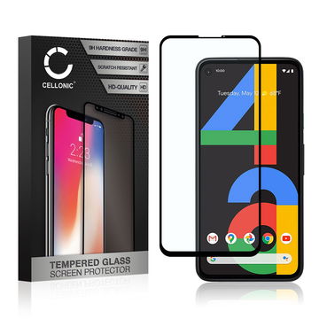 Skjermbeskytter glass Google Pixel 4A 4G (3D Full Cover, 9H, 0,33mm, Full Glue) Herdet Glass