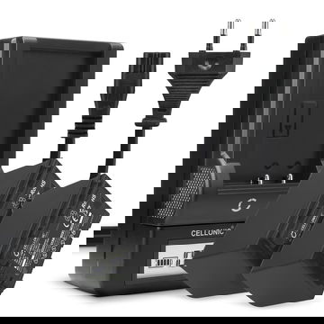 2x Batteri for Panasonic HC-X1000, HC-X1500, HC-MDH3, AG-AC8, HC-X2000 VW-VBD58 CGA-D54 (4400mAh, 7.4V) + Lader fra CELLONIC