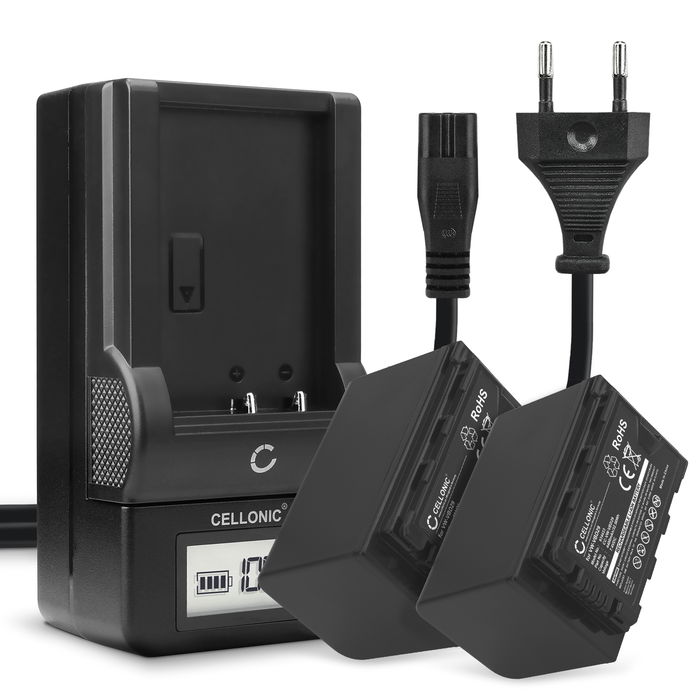 2x Batteri for Panasonic AG-DVX200 Accu 4400mAh Akku bytte Batteri + Lader