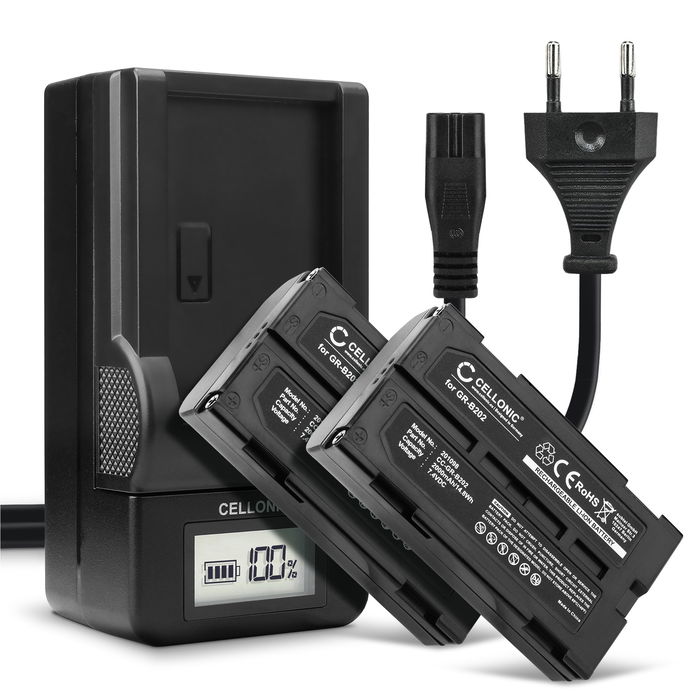 2x Batteri for Hitachi VM-H775LE Accu 2000mAh Akku bytte Batteri + Lader