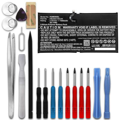 Batteri for Huawei MediaPad M5 10.8 / M5 Pro 10.8 - HB299418ECW 7300mAh reservebatteri + Verktøy