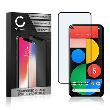 Skjermbeskytter glass Google Pixel 5 (3D Case-friendly, 9H, 0,33mm, Full Glue) Herdet Glass