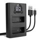 Dobbeltlader + USB-kabel