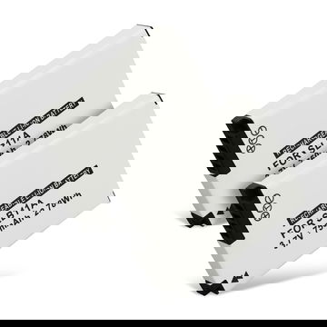 2x Batteri for Samsung WB100 WB5000 WB550 WB600 WB2000 EX1 PL50 PL55 PL65 L200 L100 ES60 ES55 ST1000 TL240 CL5 Kameraer 750mAh fra CELLONIC