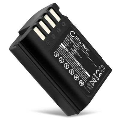Batteri for Panasonic Lumix G9, GH5S, DC-S5, DC-GH6, DC-G9 II, DMW-BLK22 DMW-BLK22 (2250mAh, 7.4V) fra CELLONIC