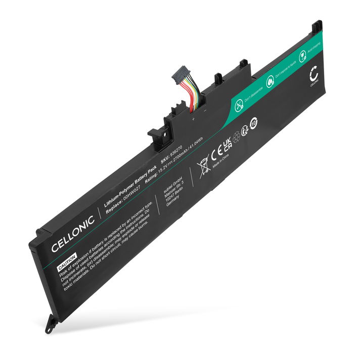 1x Batteri for Lenovo ThinkPad Yoga 260, Lenovo 00HW026, 00HW027, SB10F46464, SB10F46465 2700mAh 14.8V fra CELLONIC