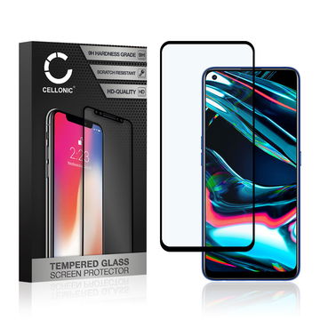 Skjermbeskytter glass Realme 7 Pro (3D Full Cover, 9H, 0,33mm, Full Glue) Herdet Glass