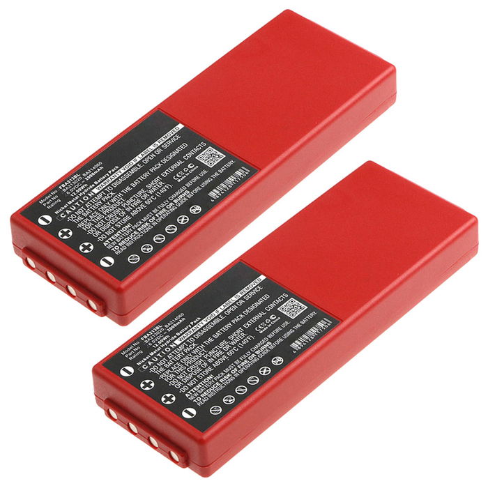 2x Batteri for HBC Radiomatic Spectrum 2 Accu 2000mAh Akku bytte Batteri