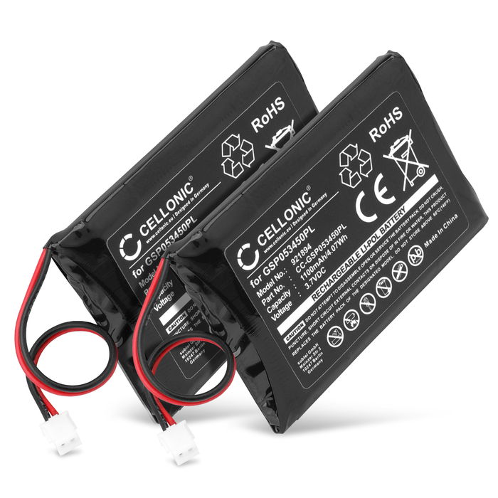 2x Babyalarm Neonate BC-5700D Batteri 1100mAh Akku Battery fra subtel