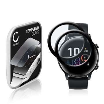 2x Skjermbeskytter glass Honor Magic Watch 2 (42mm) (3D Full Cover, 9H, 0,33mm, Full Glue) Herdet Glass