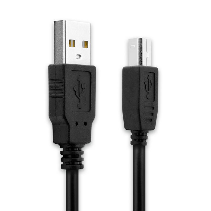 USB Kabel for Nordmende Transita 120 - 3m Ladekabel USB Ledning PVC Datakabel svart
