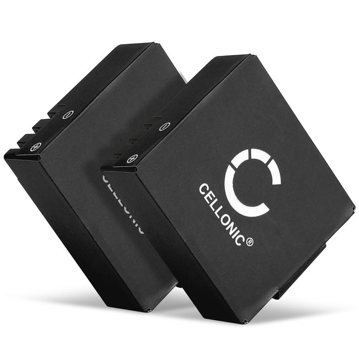 2x Battery for Vemont 1080p 12MP Action Camera 900mAh Camera Battery Replacement