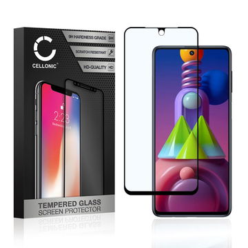 Skjermbeskytter glass Samsung Galaxy M51 (SM-515) (3D Full Cover, 9H, 0,33mm, Full Glue) Herdet Glass