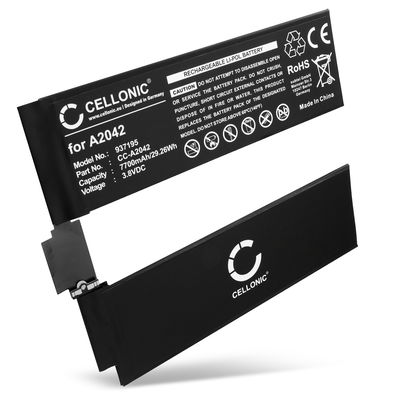 Batteri for Apple iPad Pro 11 (2018) 3rd Gen - A1934, A1979, A1980, A2013 7700mAh fra CELLONIC