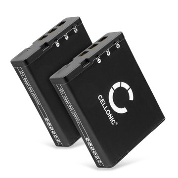 2x Batteri for Casio Exilim EX-ZR700,EX-H30,EX-ZR400, EX-ZR1200, EX-ZR1100, EX-ZR200 Kameraer 1800mAh fra CELLONIC