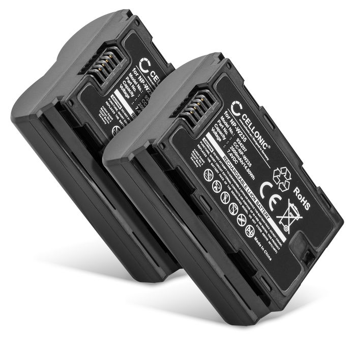 2x Batteri for FujiFilm X-T4 / GFX 50S II / GFX100S / X-H2S Kameraer 2000mAh fra subtel