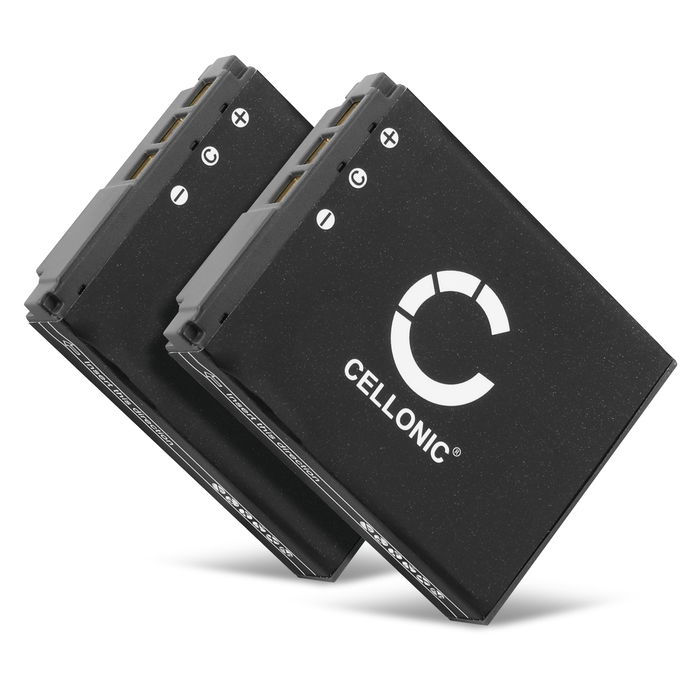 2x Batteri for Sony Cyber-shot DSC-F88, Cyber-shot DSC-G1, Cyber-shot DSC-P100, Sony NP-FR1 Kameraer 1000mAh fra CELLONIC