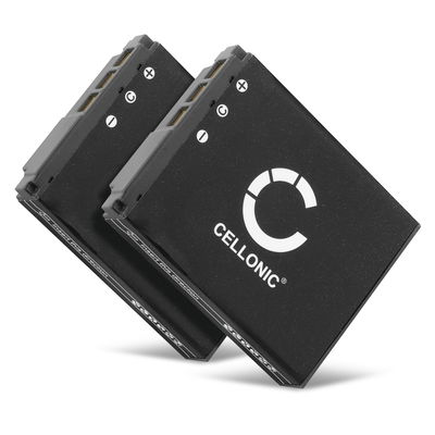 2x Batteri for Sony Cyber-shot DSC-F88, Cyber-shot DSC-G1, Cyber-shot DSC-P100, Sony NP-FR1 Kameraer 1000mAh fra CELLONIC