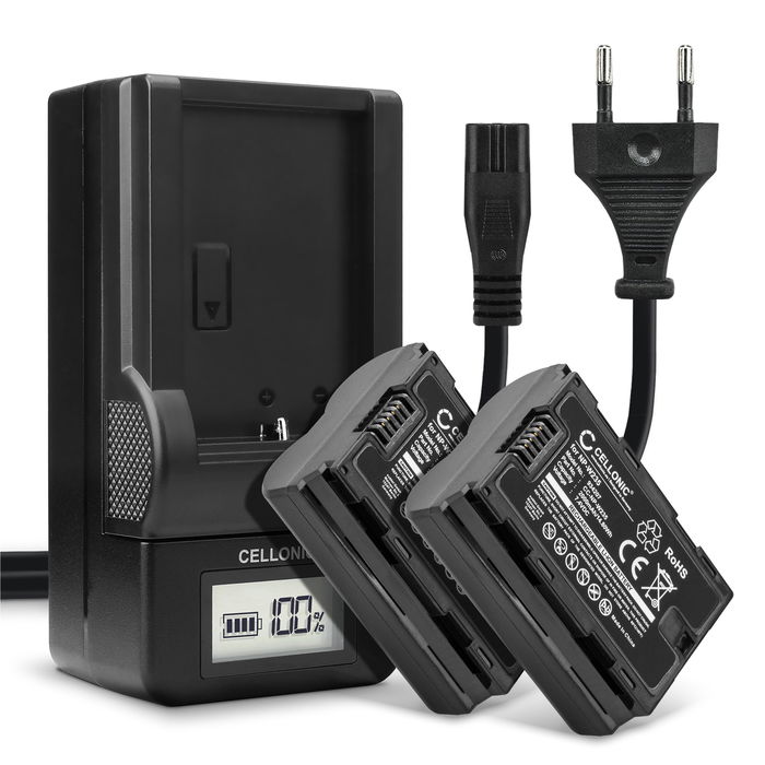 2x Batteri for FujiFilm X-T5 Accu 2000mAh Akku bytte Batteri + Lader