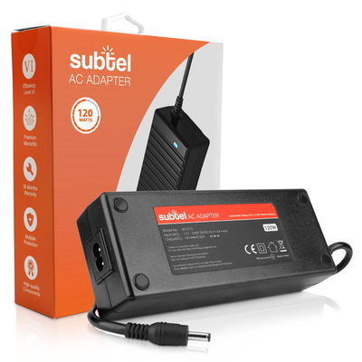 Lader for Dell Inspiron 14,15,17,XPS/ HP Omen,Envy,Chromebook/ Asus GL552VW - Charger 19V 120W 90W 65W Ladekabel 2.2m Strømforsyning Bærbar Laptop 840 G4, Forbindelse(4.5mm x 3mm)