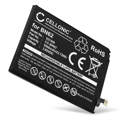 Batteri for Xiaomi Redmi Note 9, Poco M3, BN62 5900mAh fra CELLONIC
