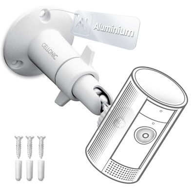 Kamerafeste for Arlo, Ring, Blink, Eufy, Reolink, Wyze, Zumimall med 1/4" gjenge, 360° roterende kamerafeste for CCTV sikkerhetskamera – innendørs og utendørs bruk