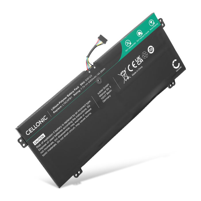 Batteri for Lenovo Yoga 720-13IKB Accu 6400mAh Akku bytte Batteri