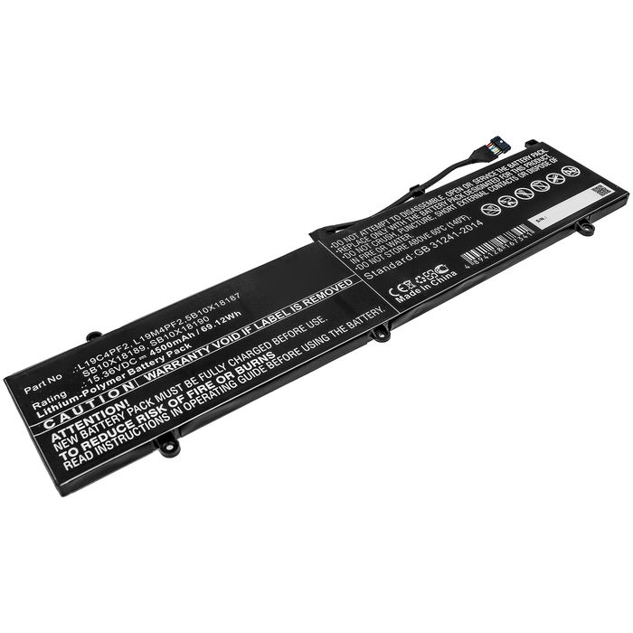 Batteri for Lenovo Yoga Slim 7 15 Accu 4500mAh Akku bytte Batteri