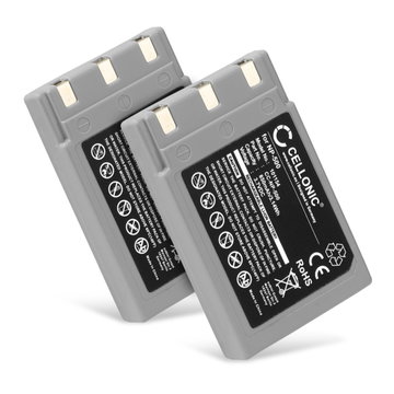 2x Batteri for Konica Minolta DiMAGE G500 G600, Digital Revio KD-500Z KD-420Z KD-400Z NP-500 NP-600 DR-LB4 (850mAh, 3.7V) fra CELLONIC