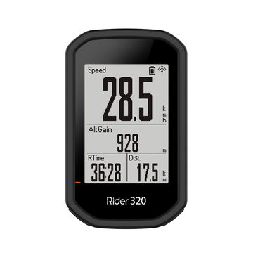 Backcover for Bryton Rider 420, Rider 320, Rider 430 - Silikon, svart shell pocket tasker