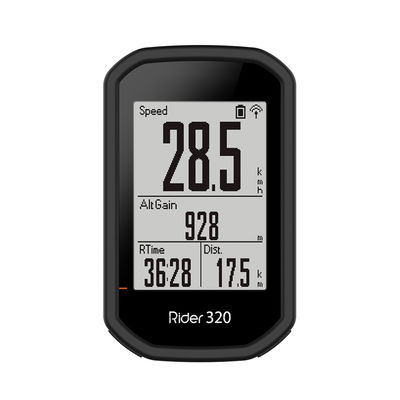 Backcover for Bryton Rider 420, Rider 320, Rider 430 - Silikon, svart shell pocket tasker