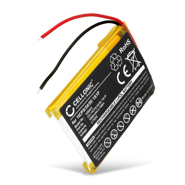 Batteri for Wacom Express Key Remote, ACK411050 1000mAh fra CELLONIC