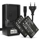 2x Batteri SLB-1037 SLB-1137 1180mAh + Lader