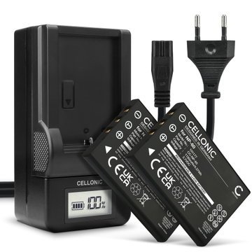 2x Batteri for JAY-tech JayCam CX330, JayCam DC6000, Jay Media i5100, JayCam DXC11 1180mAh + Lader fra CELLONIC