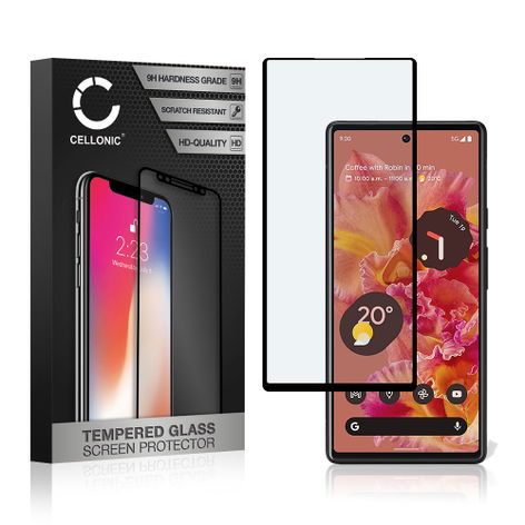 Skjermbeskytter til Google Pixel 6 – Herdet beskyttelsesglass, CELLONIC