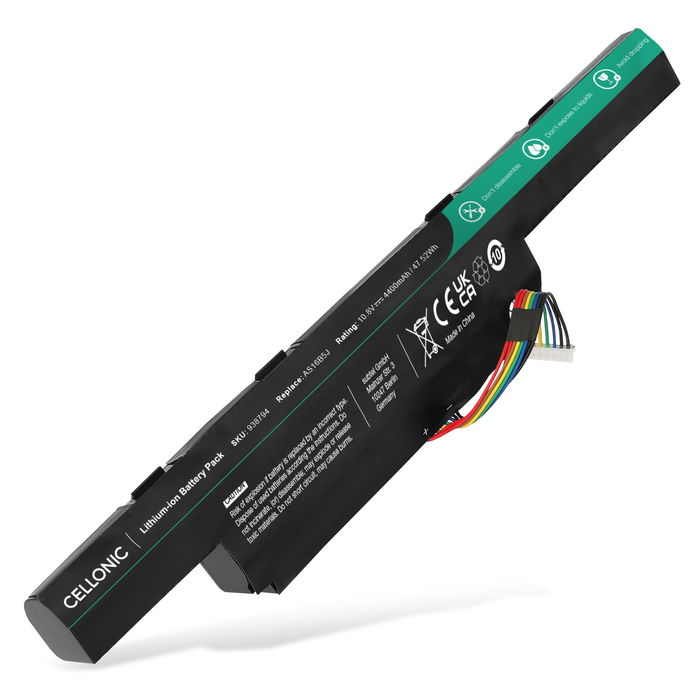 Batteri for Acer Aspire E5-575 Accu 4400mAh Akku bytte Batteri
